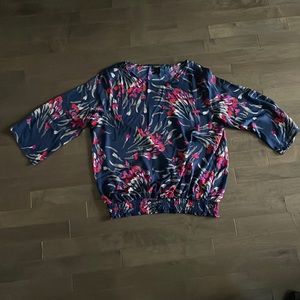 Ann Taylor Blouse with Flowers